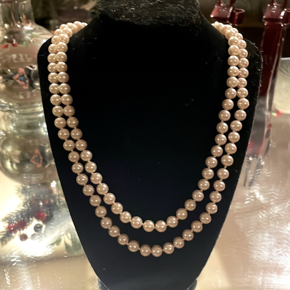 COPY - Double pearl string necklace